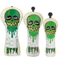 Craftsman Golf Skull Embroidered with Suction — White/Green, view 1 of 8