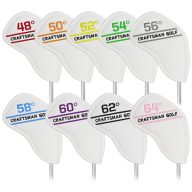 Craftsman Golf Colorful Embroidery Protective White Wedge 48° 50° 52° 54° 56° 58° 60° 62° 64°, view 1 of 10