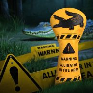 Craftsman Golf Alligator Warning, view 1 of 6