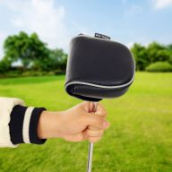 Craftsman Golf Large Litchi Pattern Binaural Ssquare — Black, view 2 of 3