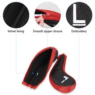 Craftsman Golf With Zipper — Black/Red, view 6 of 6