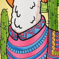 Craftsman Golf Llama Cactus Embroidery, view 2 of 5