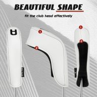 Craftsman Golf Long Neck Zipper — White, view 3 of 4