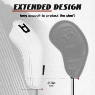 Craftsman Golf Long Neck Zipper — White, view 4 of 4