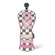 Craftsman Golf Plaid with Pink Patch Accent Diver — Green, view 2 of 10