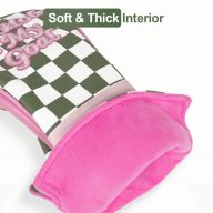 Craftsman Golf Plaid with Pink Patch Accent Diver — Green, view 6 of 10