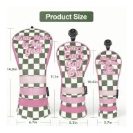 Craftsman Golf Plaid with Pink Patch Accent Diver — Green, view 9 of 10