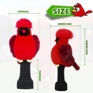 Craftsman Golf haired Bird Animal — Red, view 4 of 6