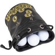 Craftsman Golf Ccoin Valuables Pouch — Black/Gold, view 2 of 6
