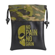 Craftsman Golf Skull Embroidered Camouflage Valuables Pouch — Black, view 1 of 6