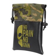 Craftsman Golf Skull Embroidered Camouflage Valuables Pouch — Black, view 4 of 6