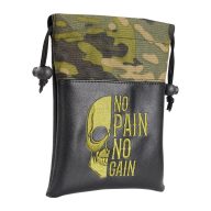 Craftsman Golf Skull Embroidered Camouflage Valuables Pouch — Black, view 5 of 6