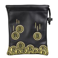Craftsman Golf Coin Patch Valuables Pouch — Black/Gold, view 1 of 7