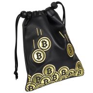 Craftsman Golf Coin Patch Valuables Pouch — Black/Gold, view 2 of 7