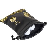 Craftsman Golf Coin Patch Valuables Pouch — Black/Gold, view 3 of 7