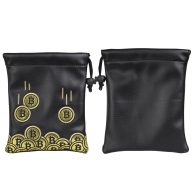 Craftsman Golf Coin Patch Valuables Pouch — Black/Gold, view 4 of 7