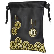 Craftsman Golf Coin Patch Valuables Pouch — Black/Gold, view 5 of 7