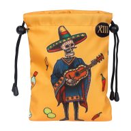 Craftsman Golf Fabric Guitar Skull Print Valuables Pouch — Orange, view 1 of 6