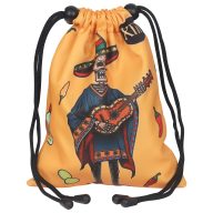 Craftsman Golf Fabric Guitar Skull Print Valuables Pouch — Orange, view 2 of 6