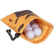 Craftsman Golf Fabric Guitar Skull Print Valuables Pouch — Orange, view 4 of 6