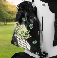 Craftsman Golf Finger Money Printing Valuables Pouch — Black, view 7 of 8