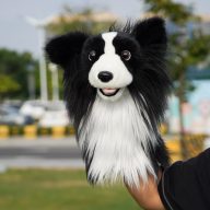 Craftsman Golf Realistic Black and White Collie Animal, view 1 of 7