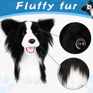 Craftsman Golf Realistic Black and White Collie Animal, view 2 of 7