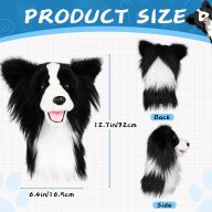 Craftsman Golf Realistic Black and White Collie Animal, view 4 of 7