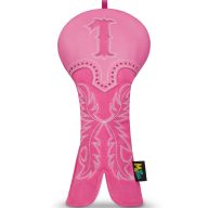 Craftsman Golf Cowboy Boots Hollow Embroidered — Pink, view 1 of 5