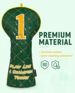Craftsman Golf Diamond Pattern Embroidered — Green, view 5 of 6