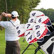 Craftsman Golf Flag Stitching Magnet — White, view 6 of 6