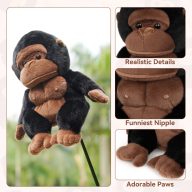 Craftsman Golf Chimpanzee Stuffed Animal, view 3 of 5