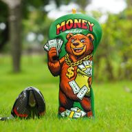 Craftsman Golf US Dollar Bear, view 1 of 6