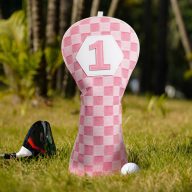 Craftsman Golf Denim-Style Plaid — Pink, view 4 of 5