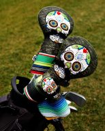 Pins and Aces Mustache Sugar Skull — Green Camo, view 14 of 54