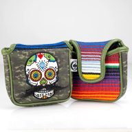 Pins and Aces Mustache Sugar Skull — Green Camo, view 9 of 10