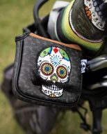 Pins and Aces Mustache Sugar Skull — Gray Camo, view 10 of 12
