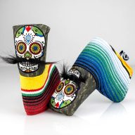 Pins and Aces Mustache Sugar Skull — Green Camo, view 18 of 19