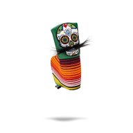Pins and Aces Mustache Sugar Skull — Green, view 1 of 12
