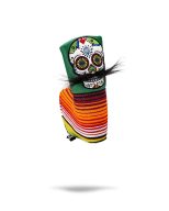 Pins and Aces Mustache Sugar Skull — Green, view 7 of 12