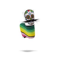 Pins and Aces Mustache Sugar Skull — White, view 1 of 12