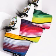 Pins and Aces Mustache Sugar Skull — White, view 6 of 12