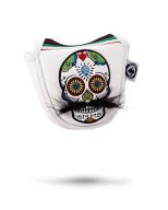 Pins and Aces Mustache Sugar Skull — White, view 2 of 2