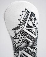 Pins and Aces Queen of Spades — White Out, view 6 of 11