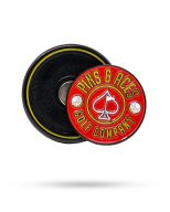 Pins and Aces Pop Out Medallion — Red, view 24 of 46