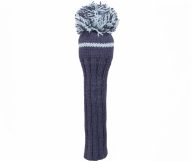 Sunfish Knit Wool Driver Golf Headcover — Teal and White, view 3 of 7