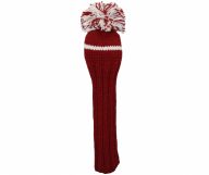 Sunfish Knit Wool Driver Golf Headcover — Teal and White, view 6 of 7