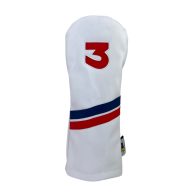 Sunfish DuraLeather Headcovers – Fairway — All White- White Out, view 3 of 12