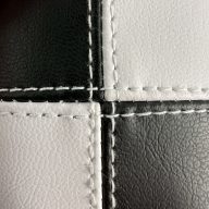 Sunfish and White Checkered Patchwork Stitched — Black, view 2 of 5