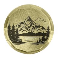 Sunfish Mountain Embossed Ball Marker — Guitar Pick, view 2 of 5